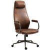 CHEFSESSEL Lederlook Cognac - Cognac/Schwarz, Textil/Metall (62/127/66cm) - CLP