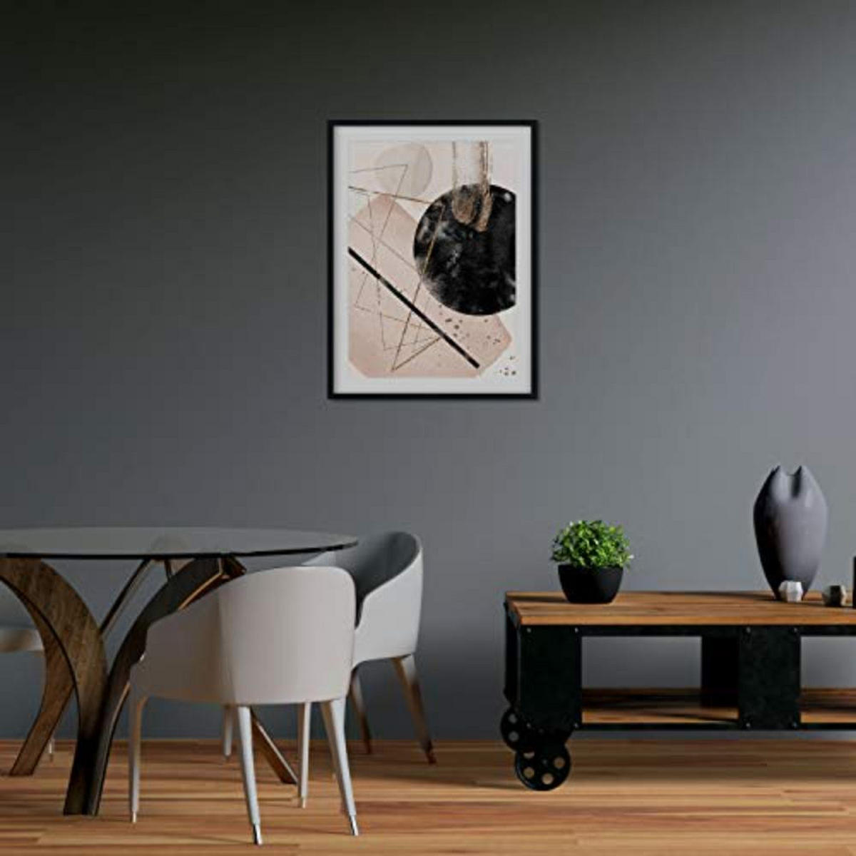 POSTER Set mit 4 Abstrakte Formen und Figuren Braun A4 Rahmenlos - Klar, Papier (29.7/3cm) - Nacnic