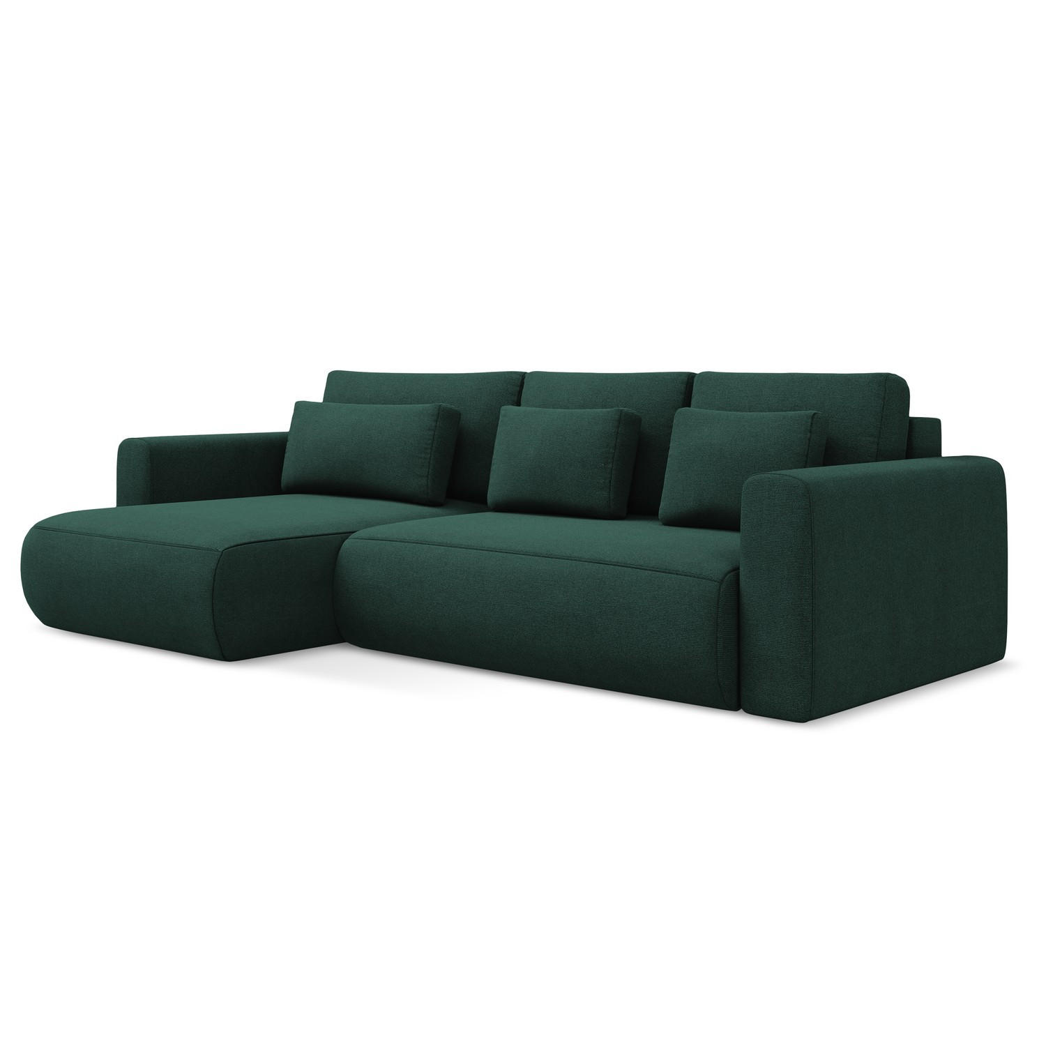LaMiaSofa Ecksofa Dunkelgrün 278x149 cm