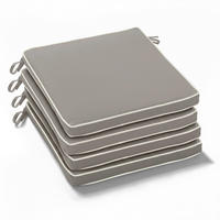 SITZKISSEN 4-tlg., Taupe - Taupe, Textil (40/4.5/40cm) - Oviala