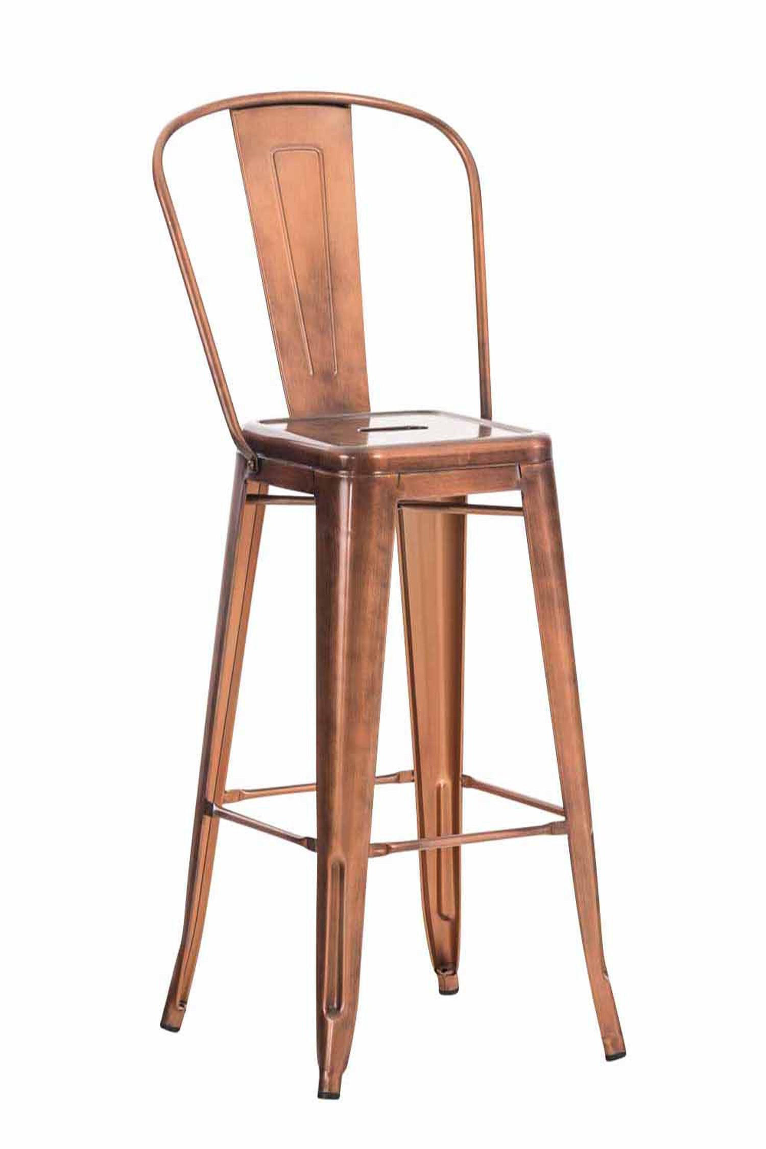 BARHOCKER Adnan, Kupfer - Braun, Metall (44/100/52cm) - TPFLiving