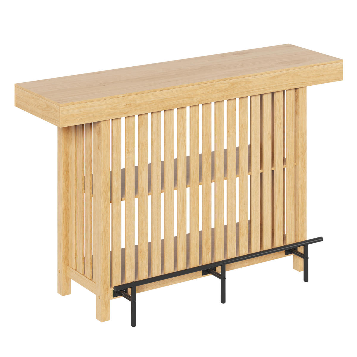 BARTISCH 160/40/105 cm, Naturfarben - Naturfarben, Holzwerkstoff (40/105/160cm)