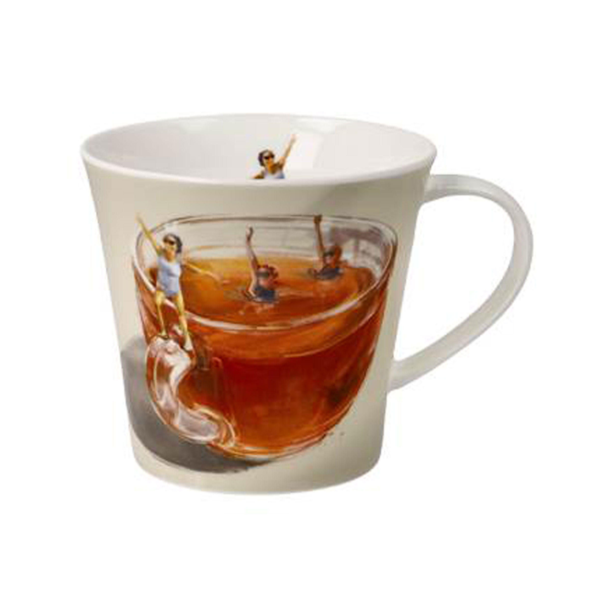 TEETASSE Daria Rosso -Tea Gym, Fine Bone China - Multicolor, Keramik (0.35L) - Goebel