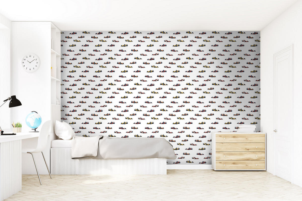 TAPETE Rennwagen 50 x 900 cm - Rot, Papier (50/0.1cm) - Sanders & Sanders
