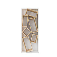 BÜCHERREGAL Carmen Weiss Eiche - Eichefarben/Weiß, Holzwerkstoff (24/153/60cm) - Decorotika