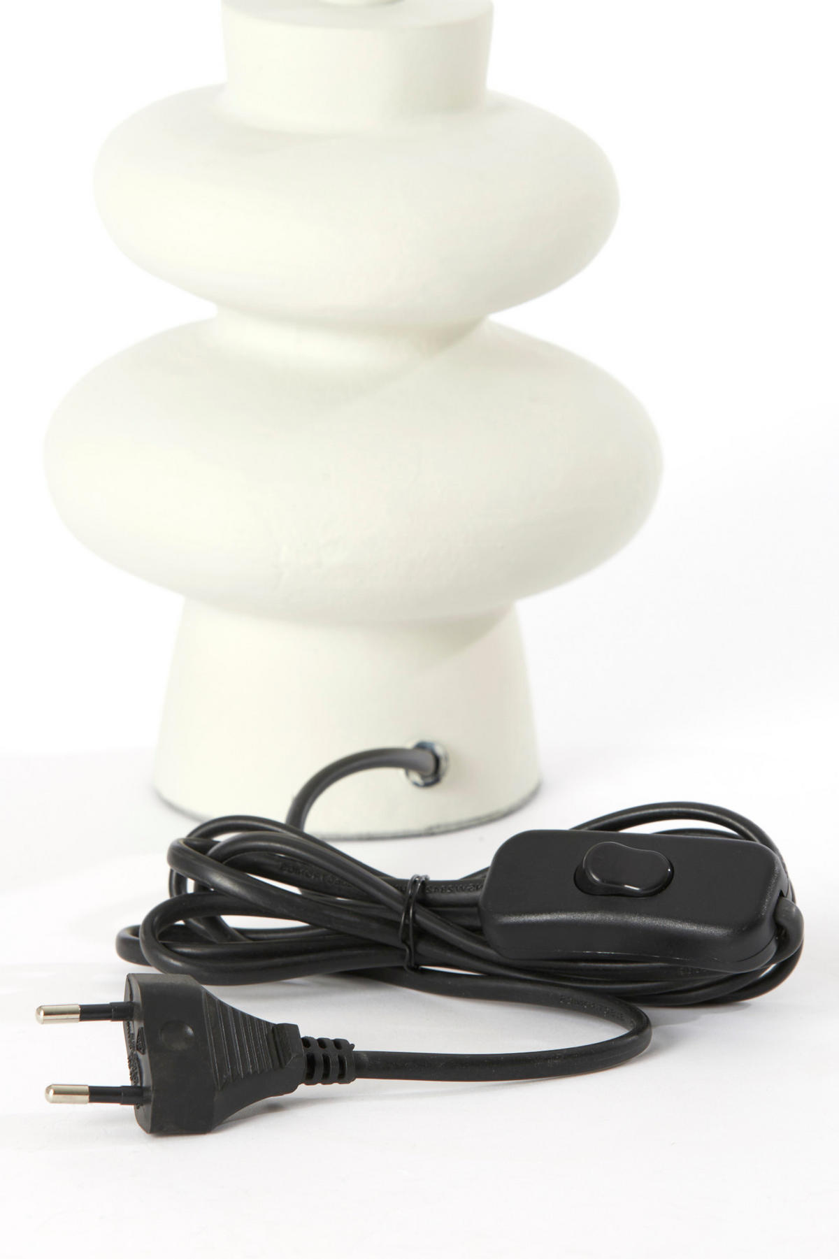 LAMPENFUSS Olona Weiß Ø13/20 cm - Weiß, Metall (13/13/20cm) - Light & Living