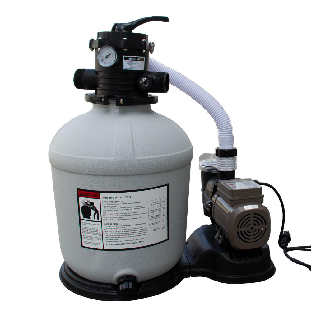 SANDFILTERANLAGE Grau 13.200 Liter/Stunde - Grau, Textil (64.4/76.8/45.2cm) - OK-Living