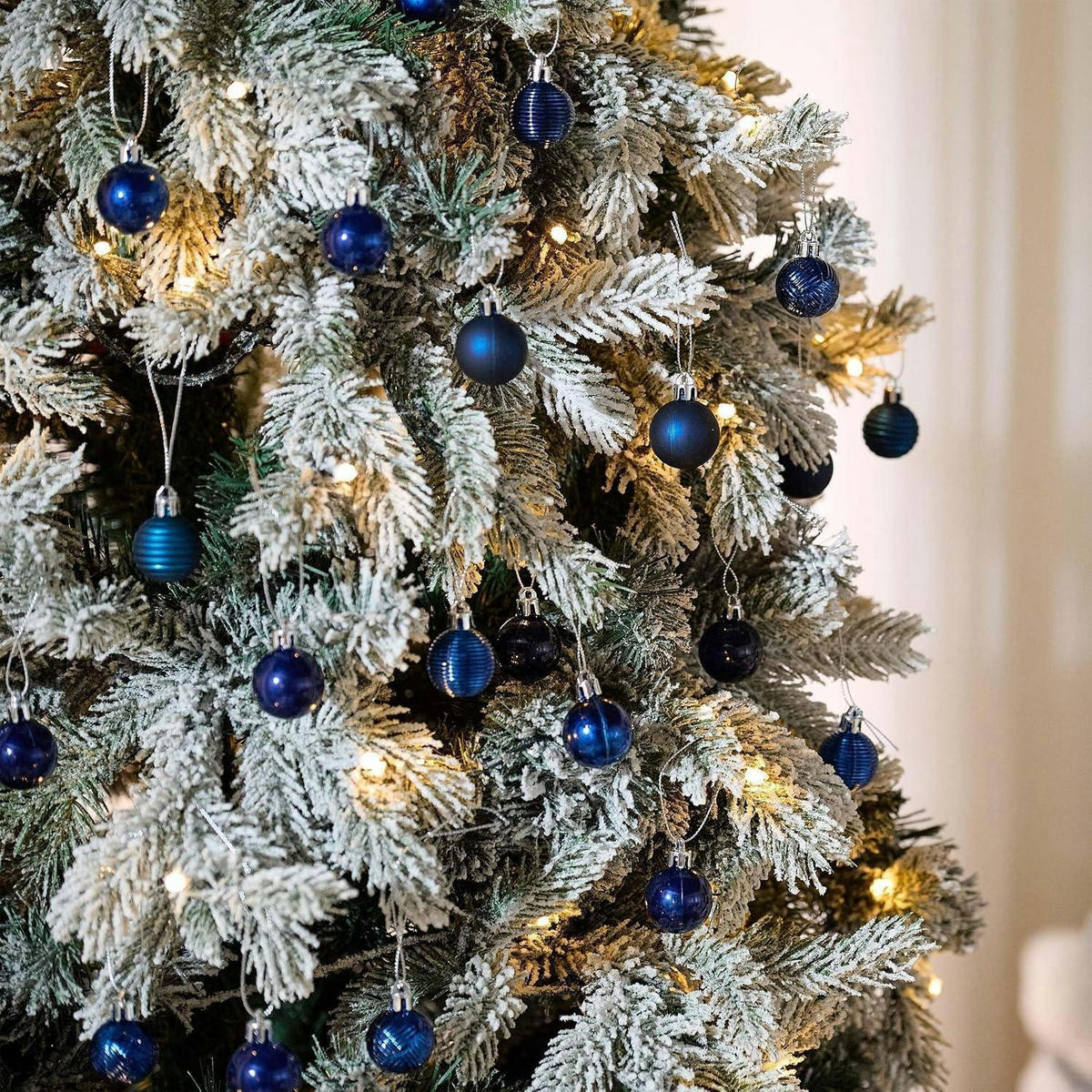 CHRISTBAUMKUGELN 49-teiliges Set 3 cm Blau - Blau, Kunststoff (3/3/3cm)