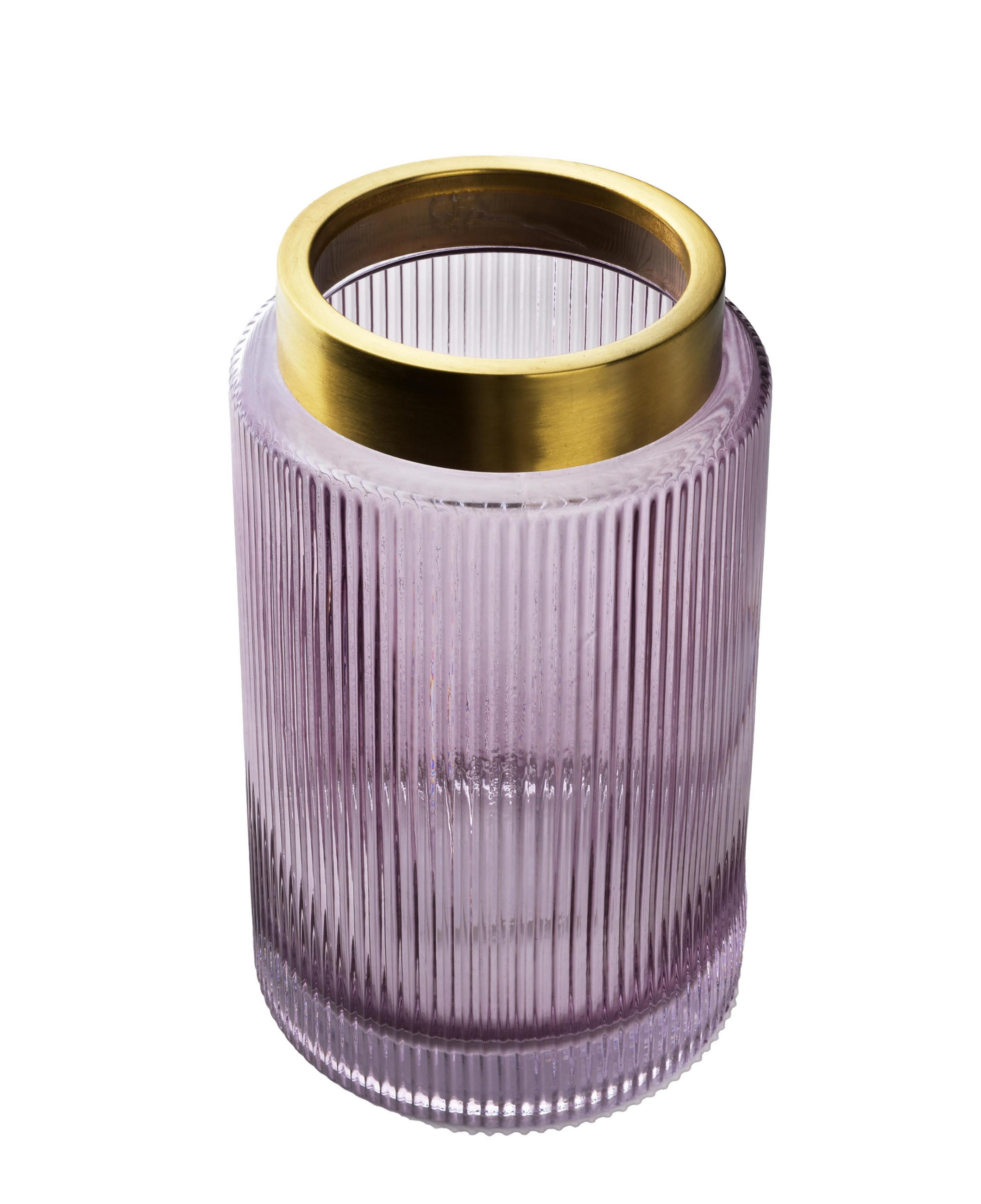 VASE Serenite Rosa 15/15/25 cm Glas - Rosa, Glas (25cm) - Mondex