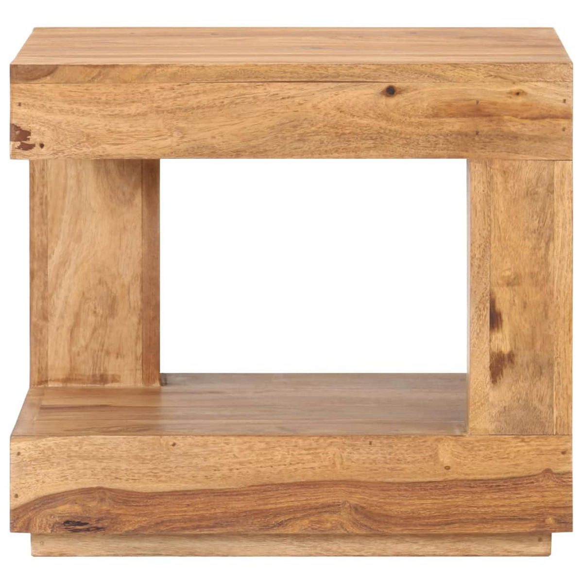 COUCHTISCH 45x45x40 cm Massivholz Akazie - Braun, Holz (45/1/40cm) - furnicato