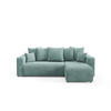 ECKSOFA mit Schlaffunktion Türkis - Türkis, Textil (247/145cm) - Furnisell