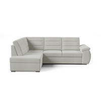 ECKSCHLAFSOFA - Ecksofa Gardenia - Hellgrau - Links - Hellgrau, Holzwerkstoff (264/190cm) - Möblo