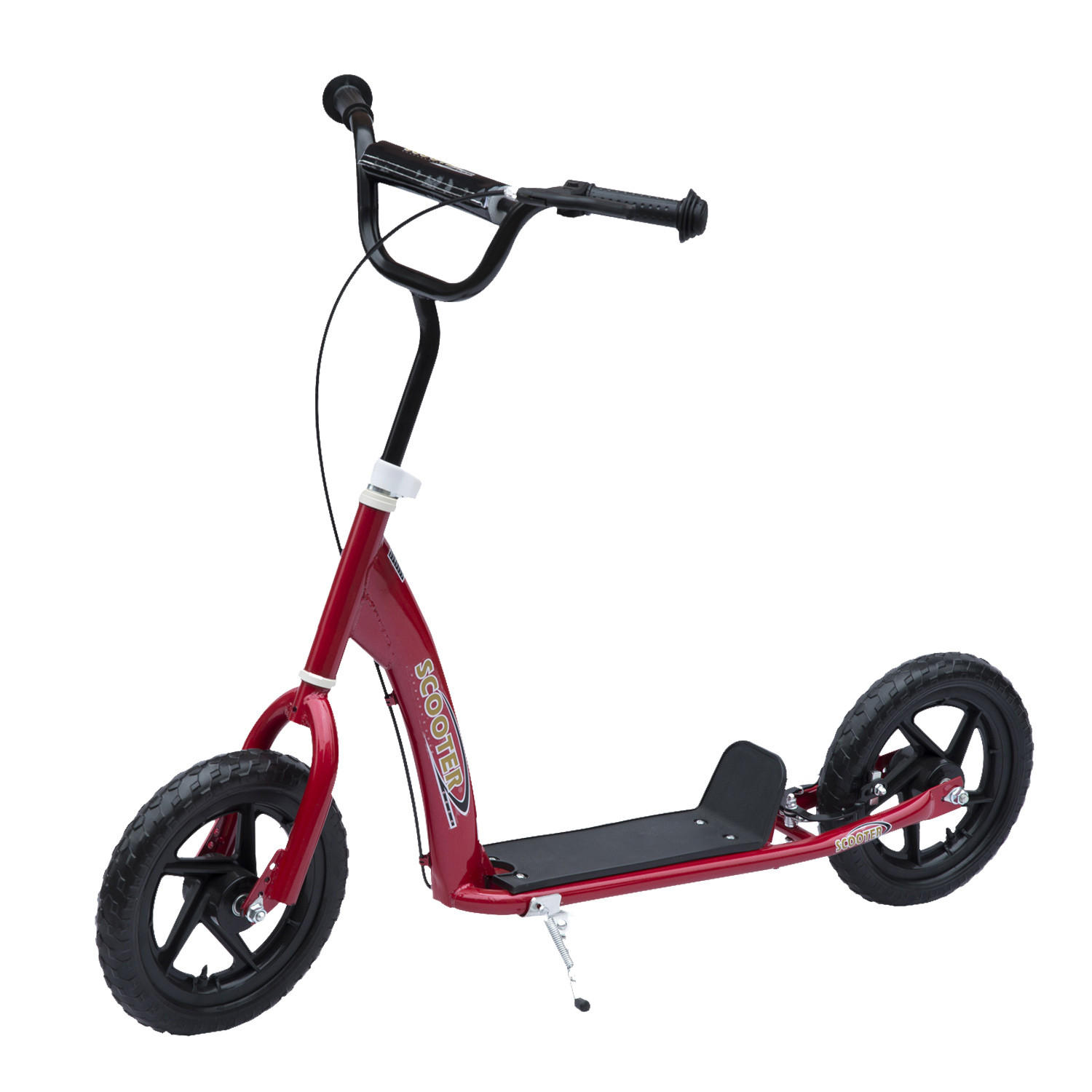 KINDERSCOOTER DE-16937 30 cm EVA-Reifen Rot - Rot, Metall (120/52/88cm) - ComfortXL