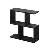 BEISTELLTISCH Homemania Schwarzer Marmoreffekt matt 60/19,5/60 cm - Graphitfarben, Holzwerkstoff (19.5/60/60cm) - Decortie