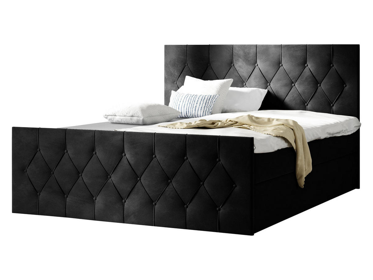 BOXBETT Sky Lux - Schwarz, Holz (120/200cm) - MIRJAN24