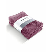 GÄSTEHANDTUCH 3er Set Pura Malve - Pflaume, Textil (30/50cm) - Herzbach Home
