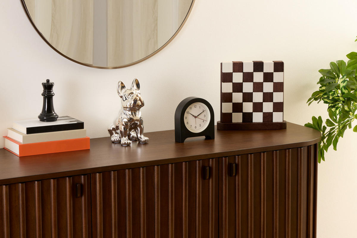 WECKER Cedo 14,9/4,2/16,1 cm - Schwarz, Kunststoff (4.2/16.1/14.9cm) - Atmosphera Createur d´interieur