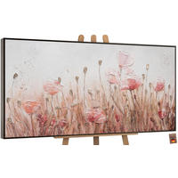 GEMÄLDE April Schattenfugenrahmen Grau 140x70 cm - Grau, Holz (140/70cm) - YS-art gallery