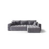 ECKSOFA mit Schlaffunktion MILO R Monolith 70 Rechts - Hellgrau, Textil (280/175cm) - Bedante