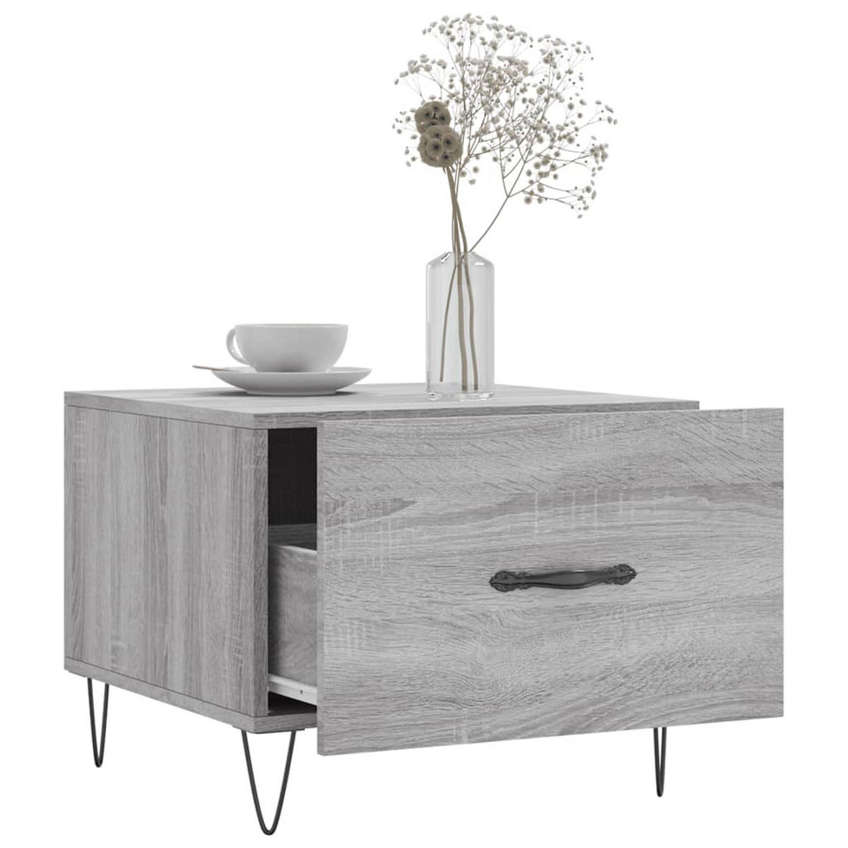 COUCHTISCH Grau Sonoma 50x50x40 cm Holzwerkstoff - Grau, Holzwerkstoff (50/50/40cm) - furnicato