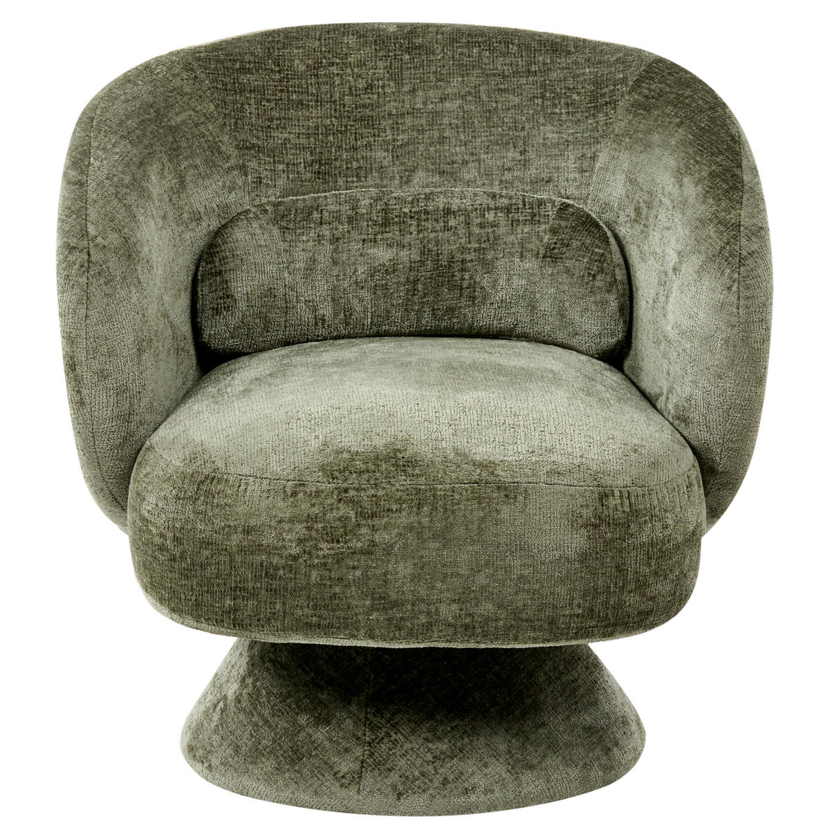 DREHSESSEL Grün Lieksa - Grün, Textil (77/77/64cm) - Beliani