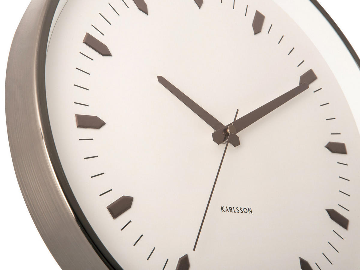 WANDUHR Arrow Batons Gun metal Ø35 cm - Braun, Metall (35/35/4.5cm) - Karlsson