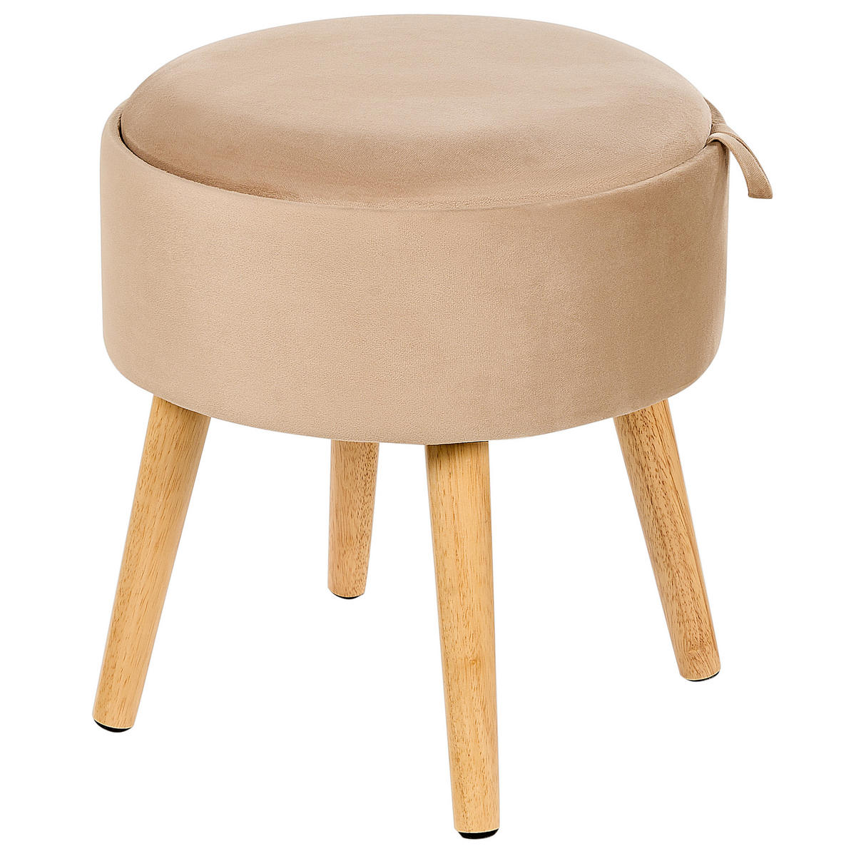 HOCKER Neely 39/39/43 cm - Beige, Textil (39/43/39cm) - Beliani