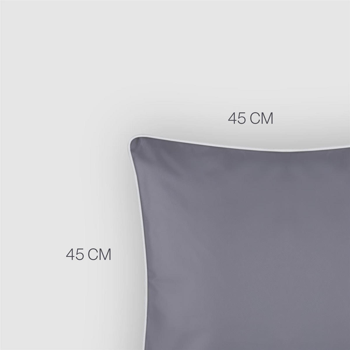 OUTDOORKISSEN 45x45 cm wasserabweisend Dunkelgrau 4er-Pack - Dunkelgrau, Kunststoff (45/45cm)