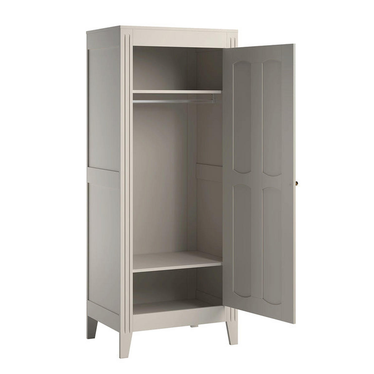 OMARA 1 vrata Milenne Bež - bež, les (80/197/55cm) - Petits-meubles