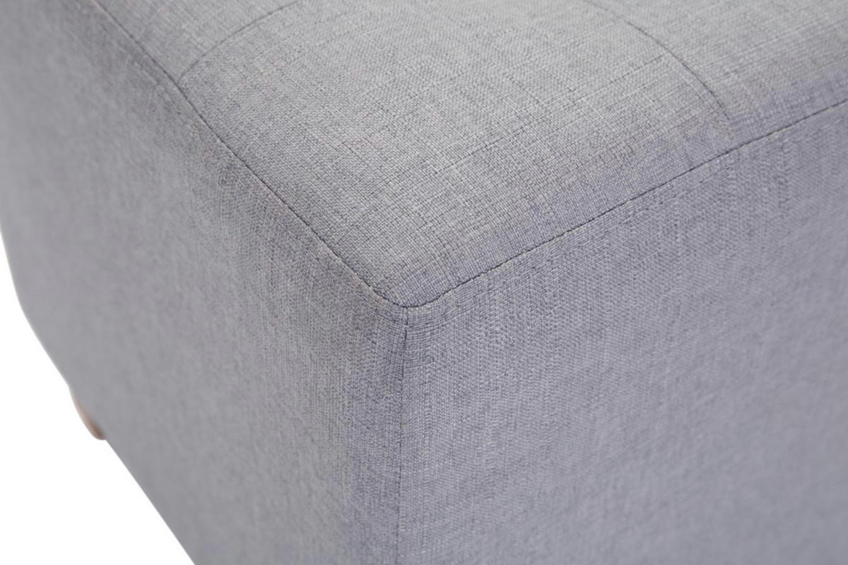 SITZWÜRFEL 2er Set Stoff hellgrau - Hellgrau, Holz/Textil (45/46/45cm) - CLP