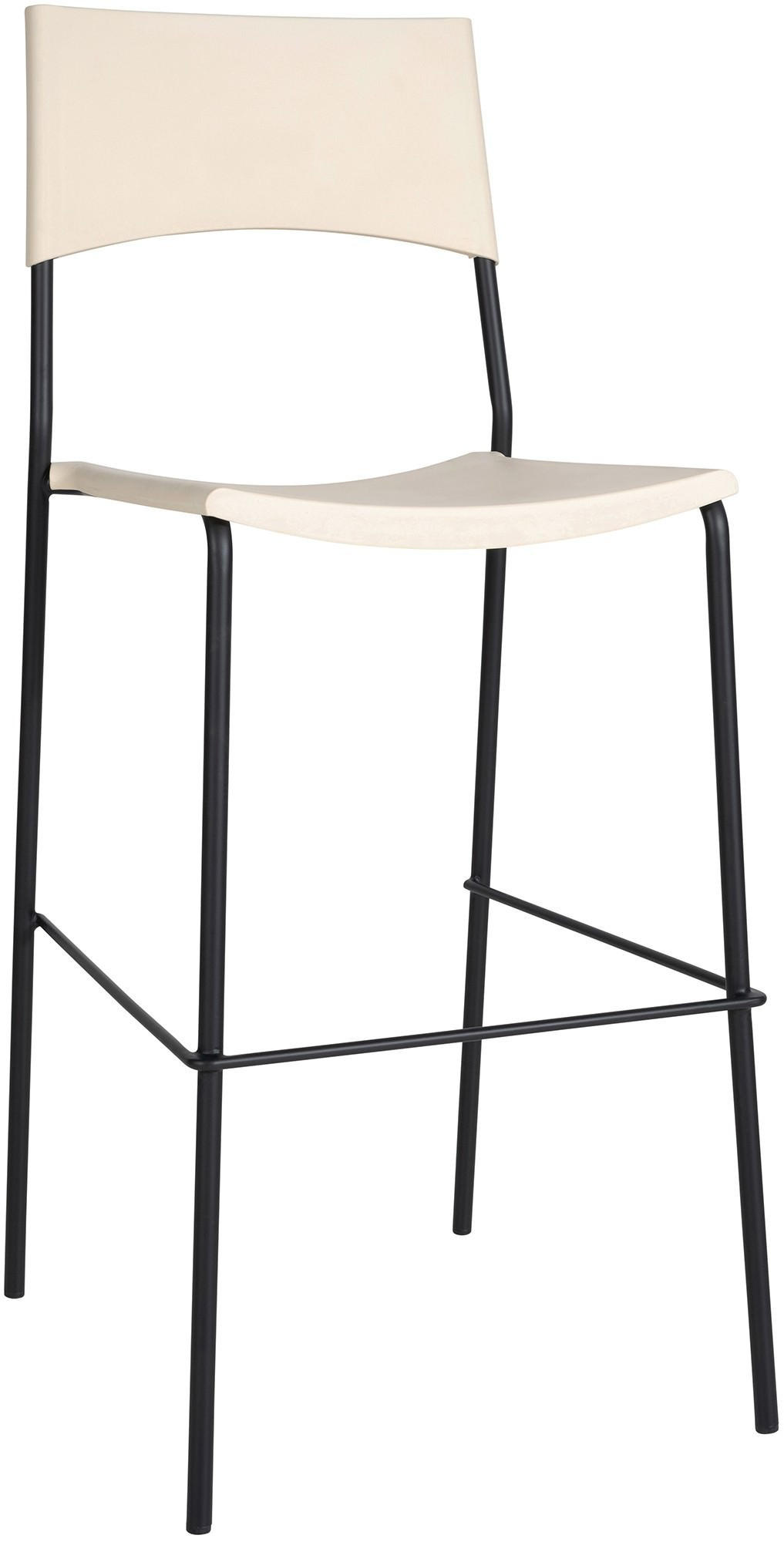 BARHOCKER Genua 114x43x41 cm creme - Creme, Kunststoff (43/114/41cm) - furnicato