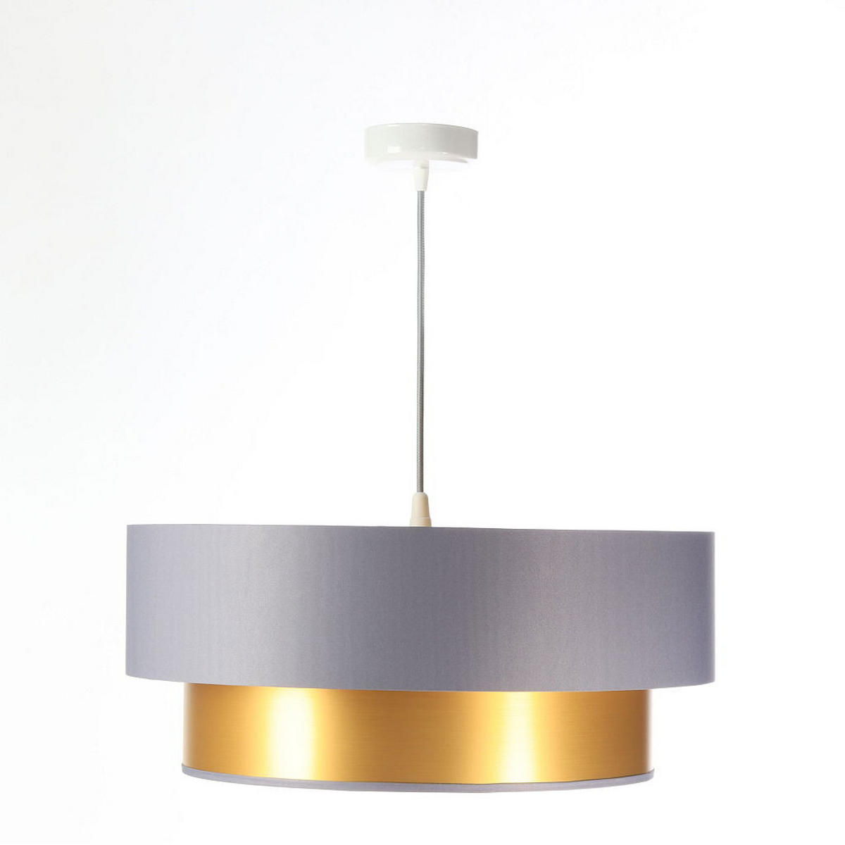 HÄNGELEUCHTE Grau 50/20 cm - Goldfarben/Grau, Kunststoff (50/1/20cm) - ONZENO