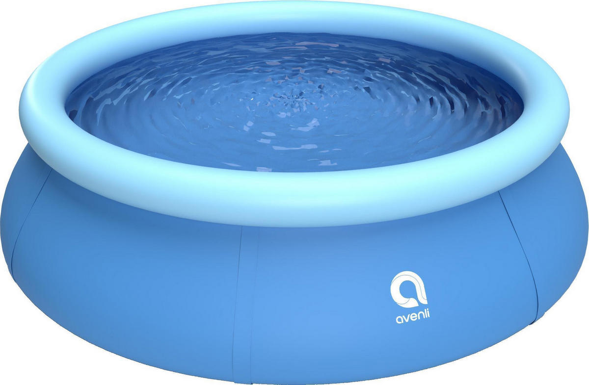POOL Aufstellpool Ersatzpool Prompt Set rund 240 x 63 cm blau ohne Filterpumpe - Blau, Kunststoff (240/63/240cm) - Avenli