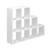 TREPPENREGAL Weiß 142.4 x 107.8 cm - Weiß, Holzwerkstoff (142.4/107.8/29cm) - Vicco