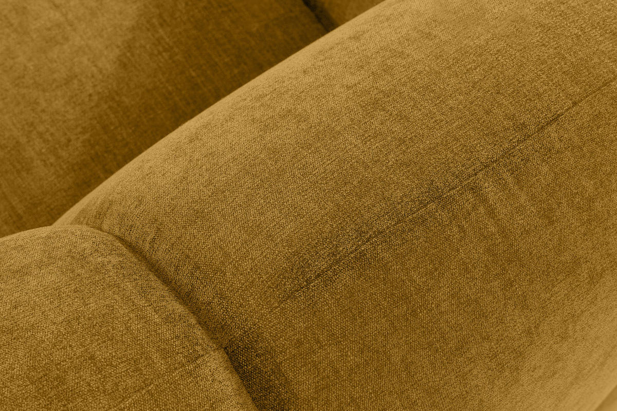 3-SITZER SOFA FLAVA, Honigfarben - Honig, Holz/Holzwerkstoff (240/76/100cm) - KONSIMO®