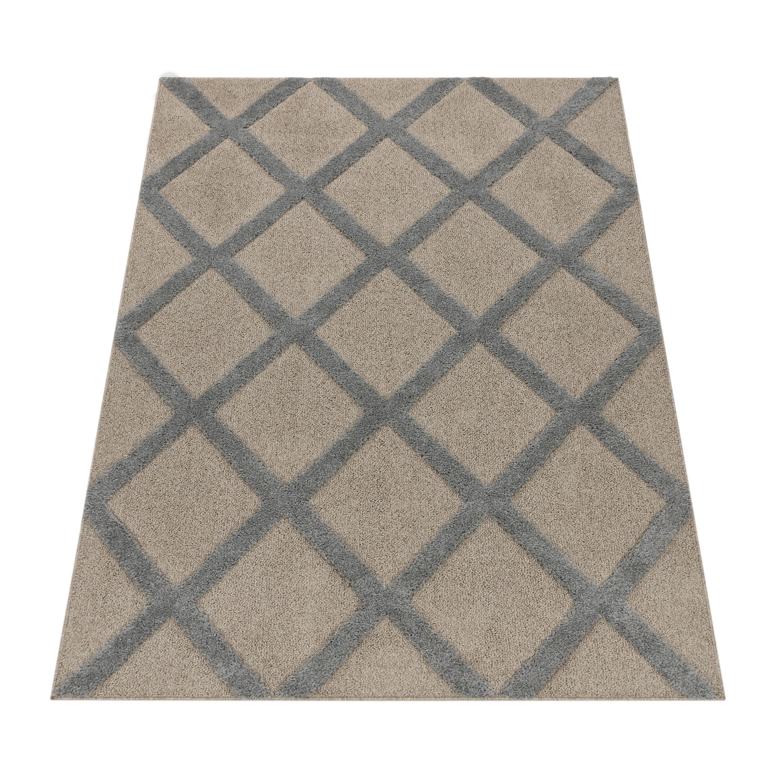HOCHFLORTEPPICH 160/220 cm Genua 745 - Grau, Textil (160/220cm) - Paco Home