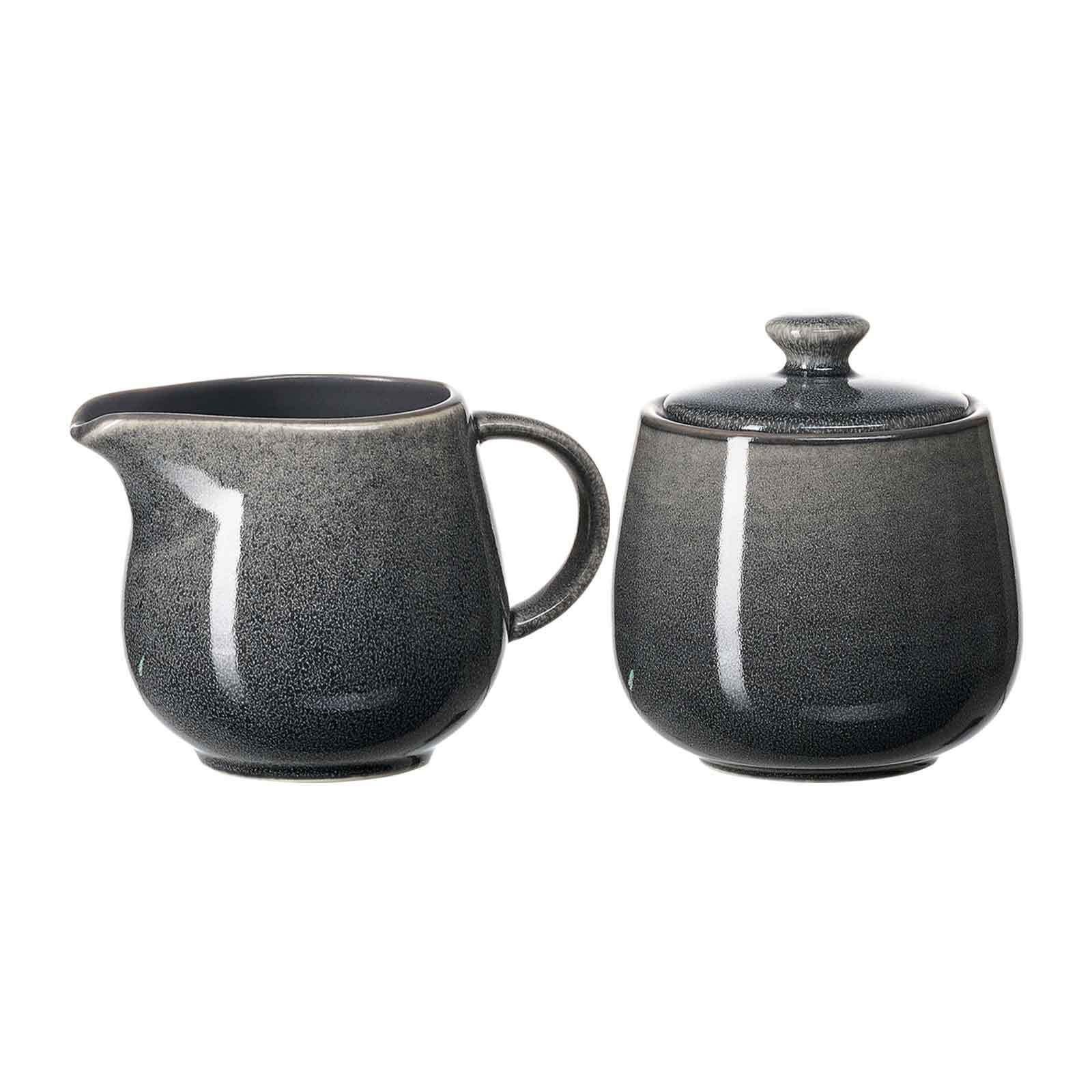 MILCH- & ZUCKER-SET Toledo dunkelgrau 2er Set - Dunkelgrau, Keramik (1/1cm) - Ritzenhoff Breker