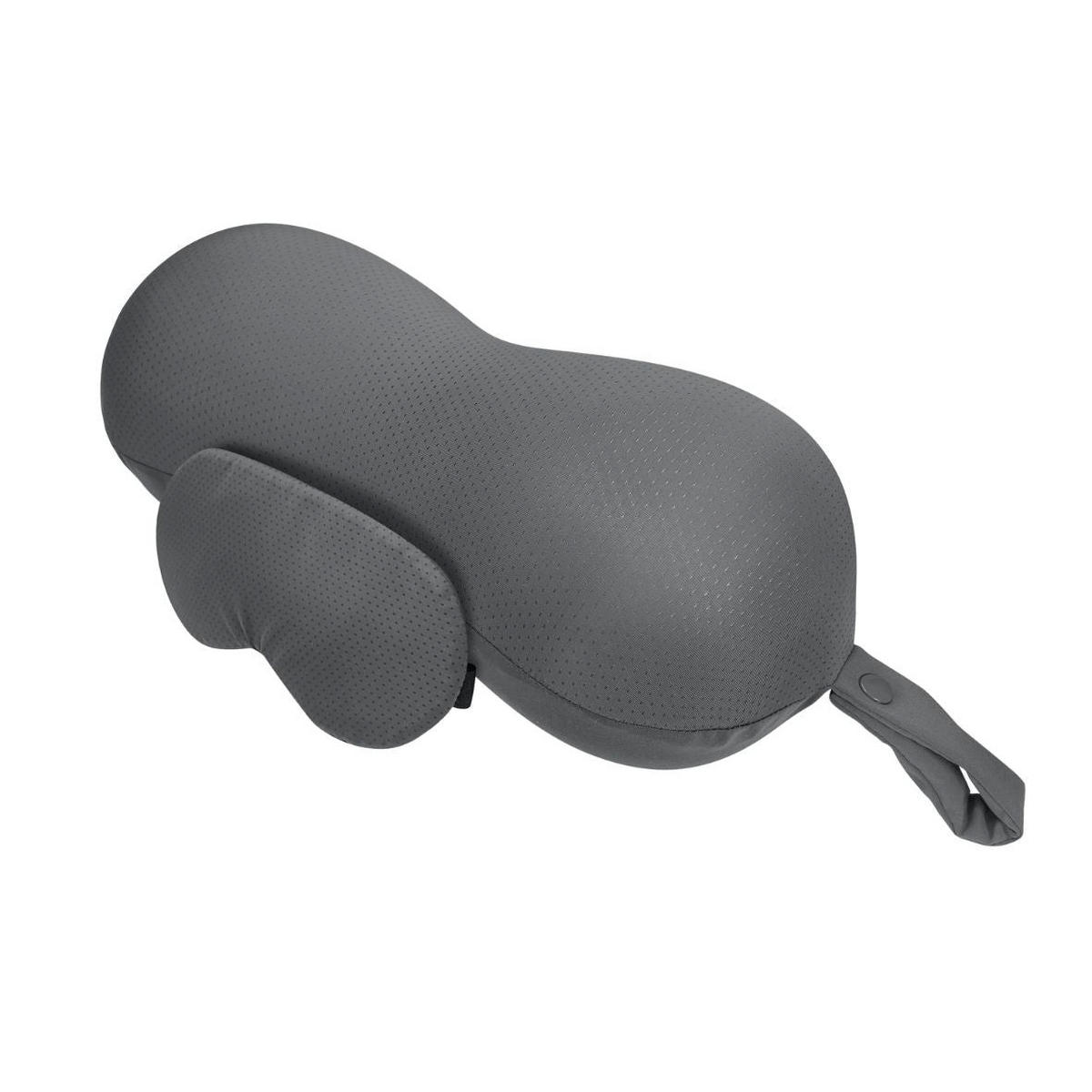 REISEKISSEN MIT SCHLAFMASKE - Graphitfarben, Textil (13/33cm) - INPHYSIO