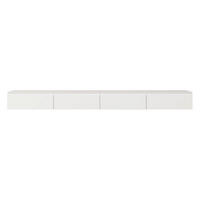 TV-LOWBOARD Bemmi hängend Weiß 300/30/30 cm - Weiß, Holzwerkstoff (300/28.4/31.8cm) - Selsey