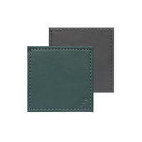 UNTERSETZER Petrol/Anthrazit, 4er Set - Petrol, Textil (10/10cm) - Freeform