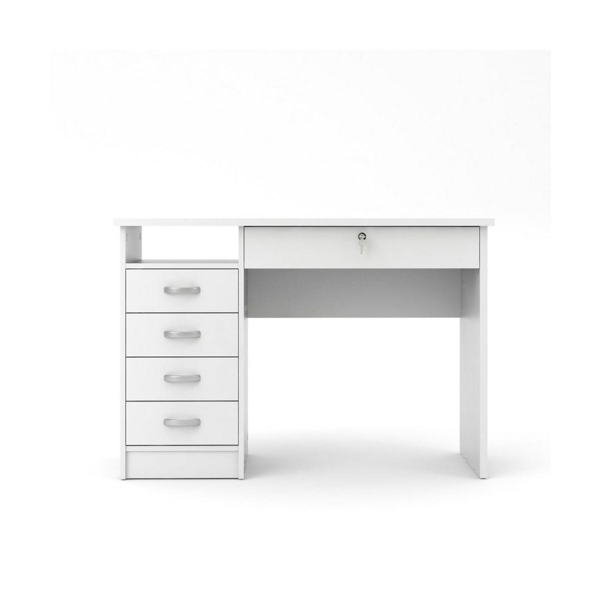 SCHREIBTISCH Fula Weiß 109/48/76 cm - Weiß, Holzwerkstoff (48/109/76cm) - ebuy24