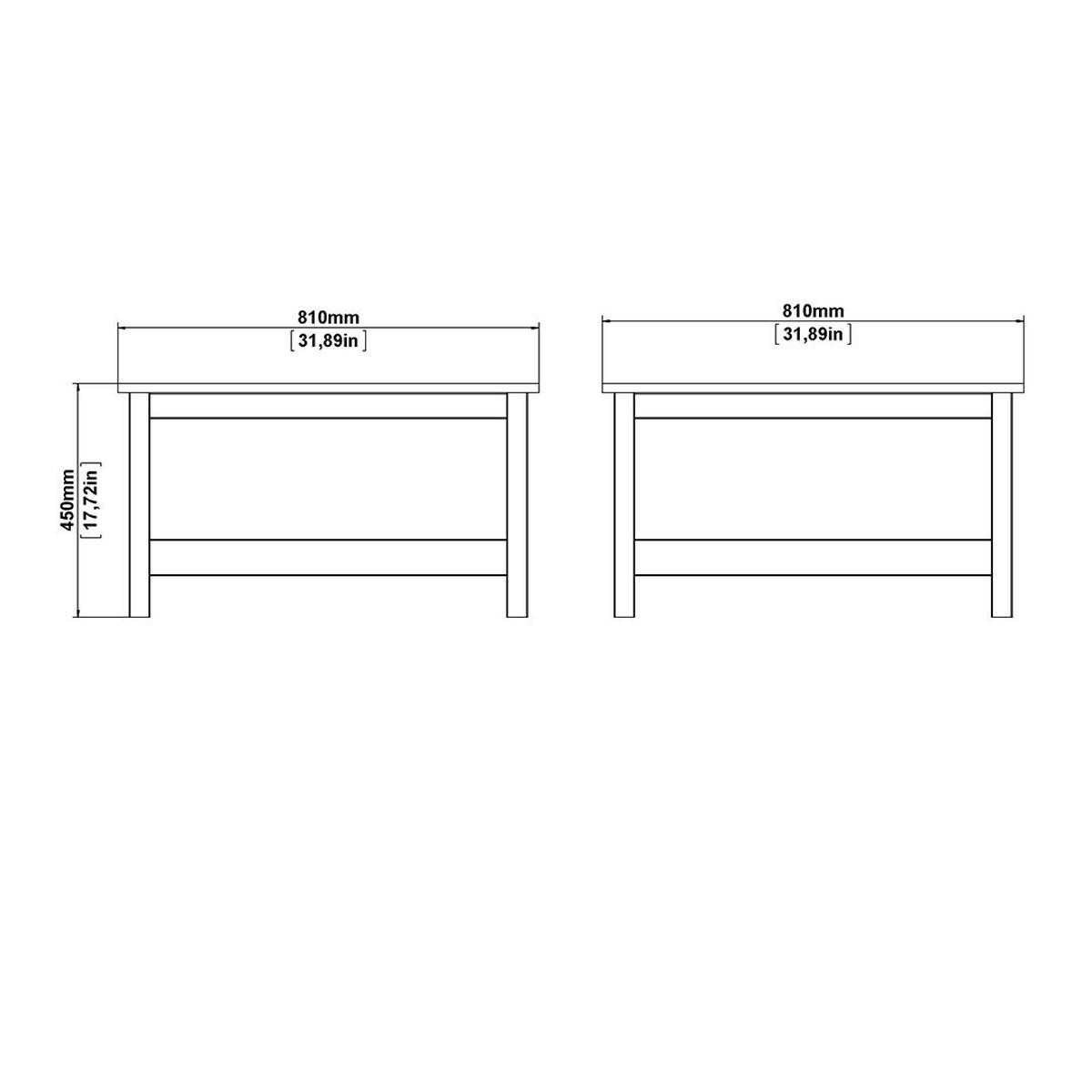 COUCHTISCH, Madrid, Eiche, Spanplatte foliert, 81 x 81 x 45 cm - Eichefarben, Holzwerkstoff (81/81/45cm) - ebuy24