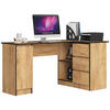 ECKSCHREIBTISCH Eichenfarben 155x85x77 cm - Eichefarben, Holzwerkstoff (85/155/77cm) - Akord