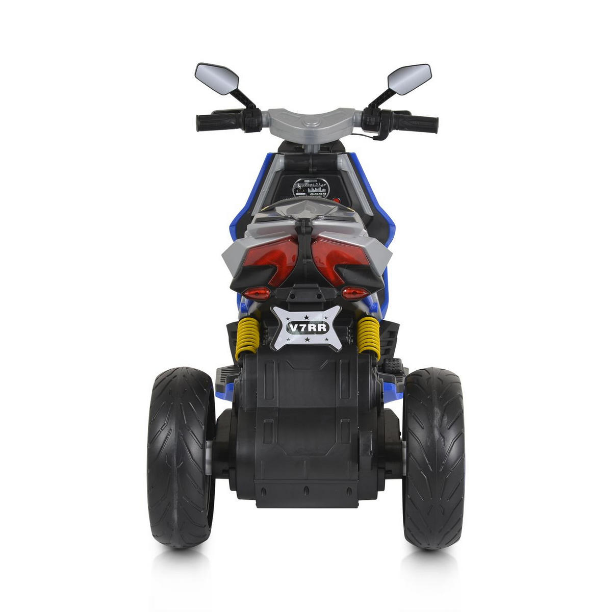 ELEKTROMOTORRAD Napoli blau EVA-Reifen, Musikfunktion, Rückwärtsgang, MP3 - Blau, Kunststoff (115/55/84cm) - Moni