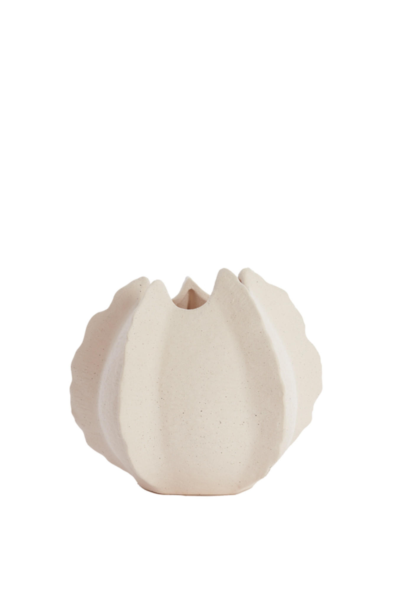 VASE Kelapa Weiß Ø26,5/23 cm - Weiß, Keramik (23cm) - Light & Living