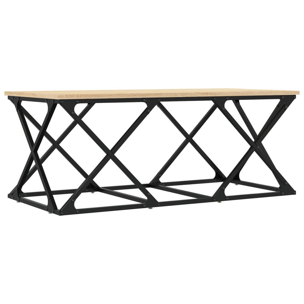 COUCHTISCH Sonoma-Eiche 100x49x40 cm Holzwerkstoff - Braun, Holzwerkstoff (100/49/40cm) - furnicato