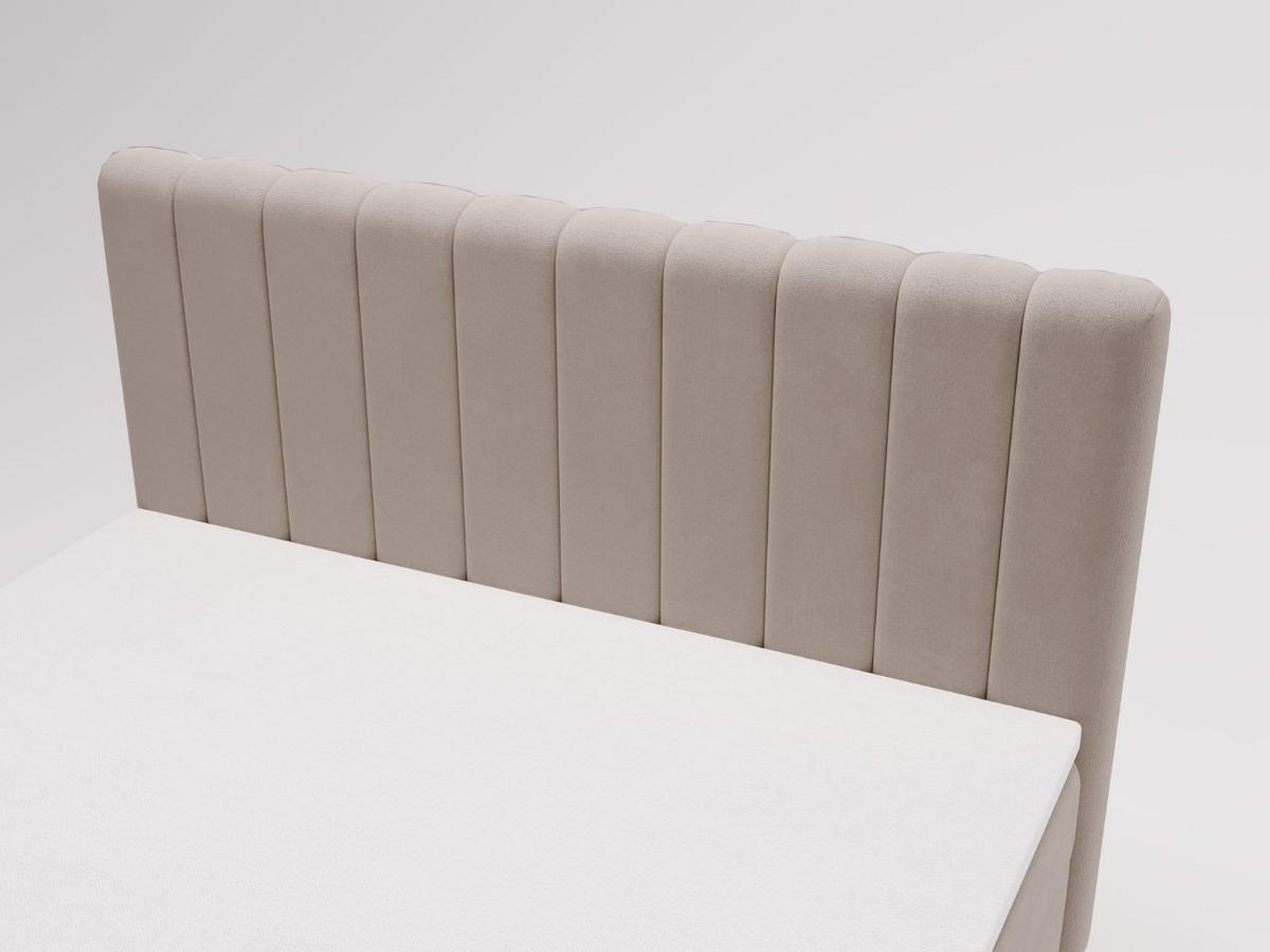 BOXBETT Primavera 180x200 Beige - Beige, Holz/Textil (180/200cm) - Graingold