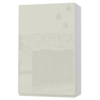 HÄNGESCHRANK Florence W4/60/1 Weiß / RAL 1013 perlweiß HG 60 / 32,5 / 96cm - Türanschlag rechts - Weiß Hochglanz/Weiß, Holz/Holzwerkstoff (60/96/32.5cm) - Feldmann-Wohnen