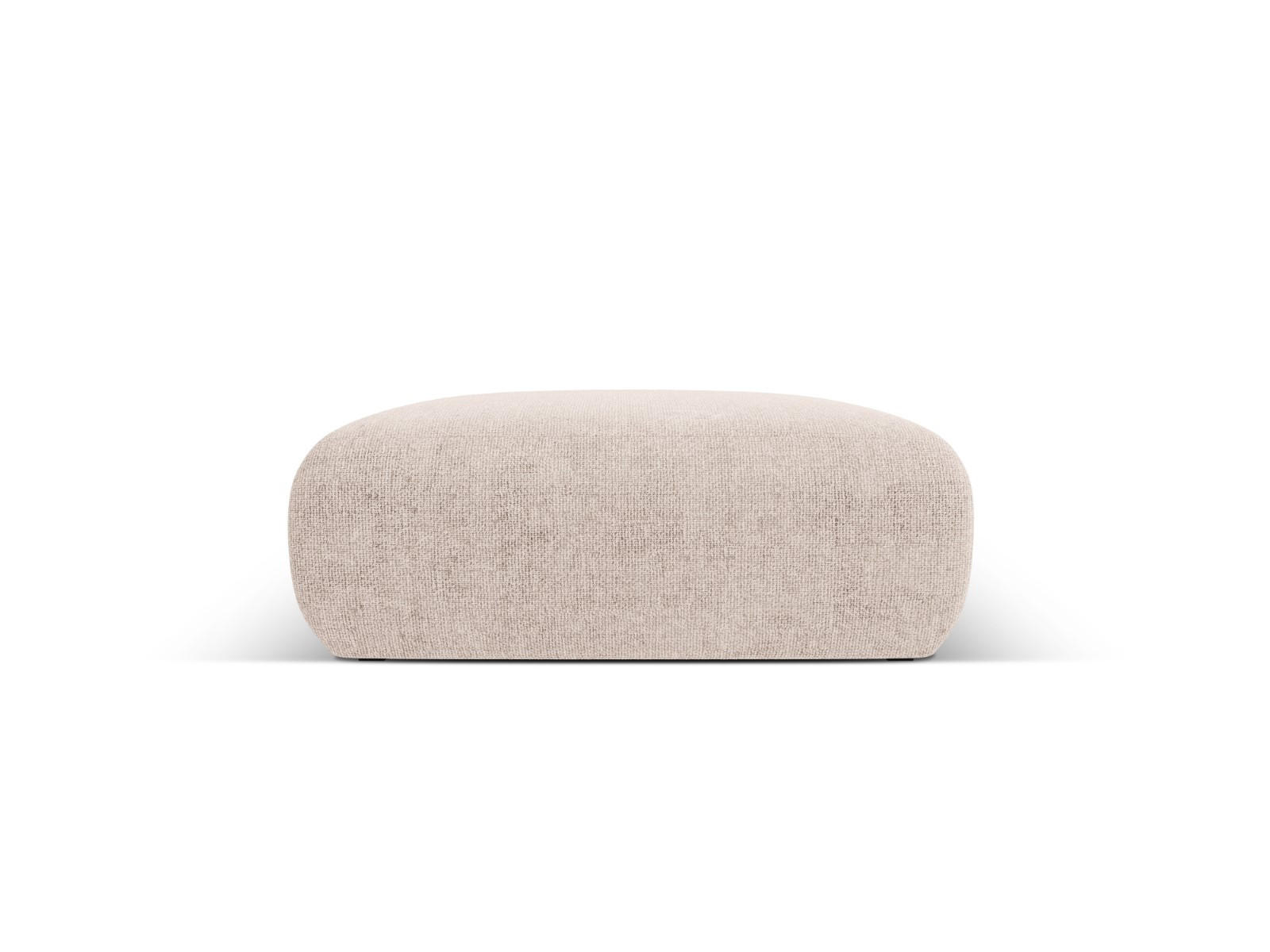 POUF Molino aus Chenille-Stoff beige - Beige, Textil (100/36/100cm) - Micadoni
