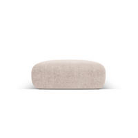 POUF Molino aus Chenille-Stoff beige - Beige, Textil (100/36/100cm) - Micadoni